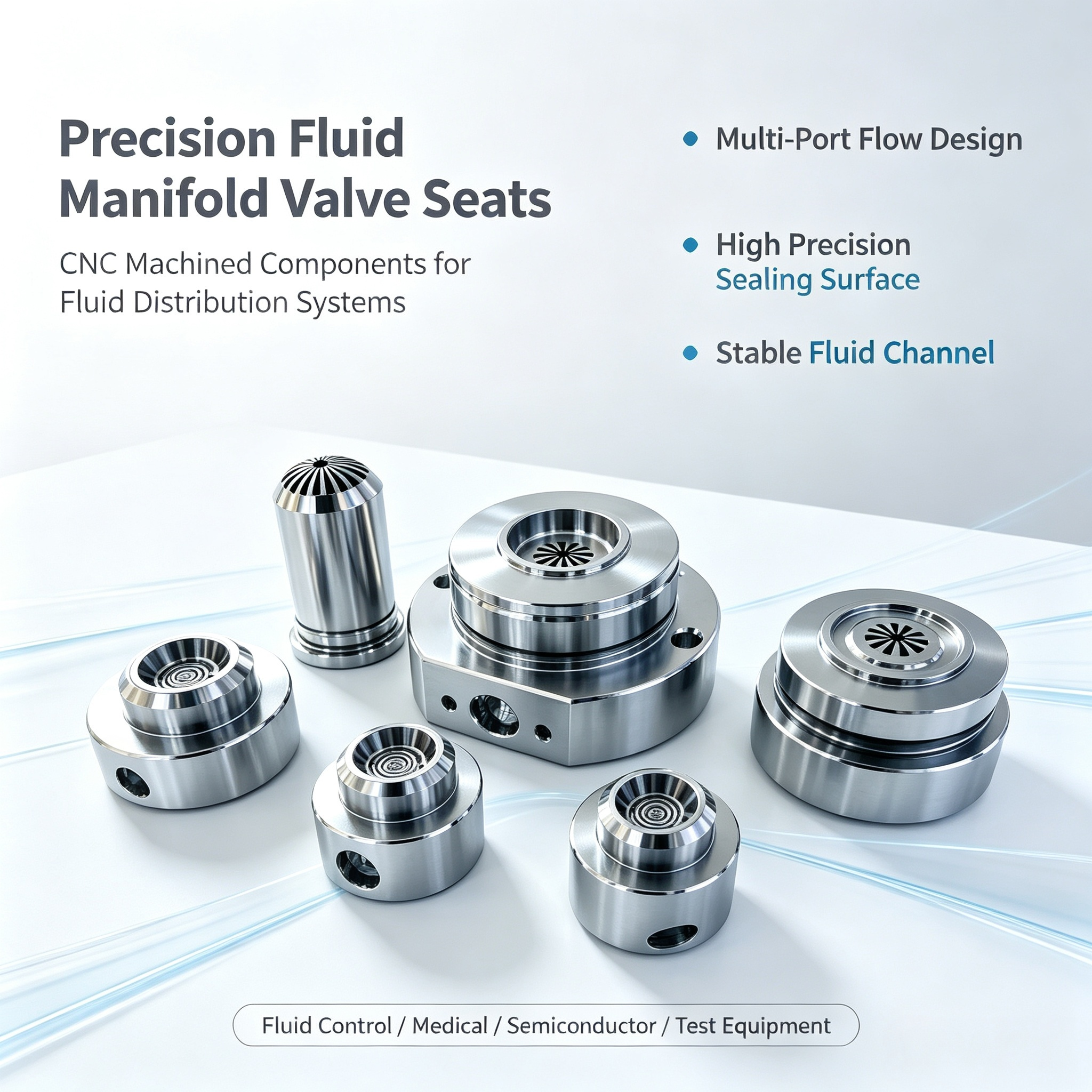 Precision Fluid Diverter Valve Seat